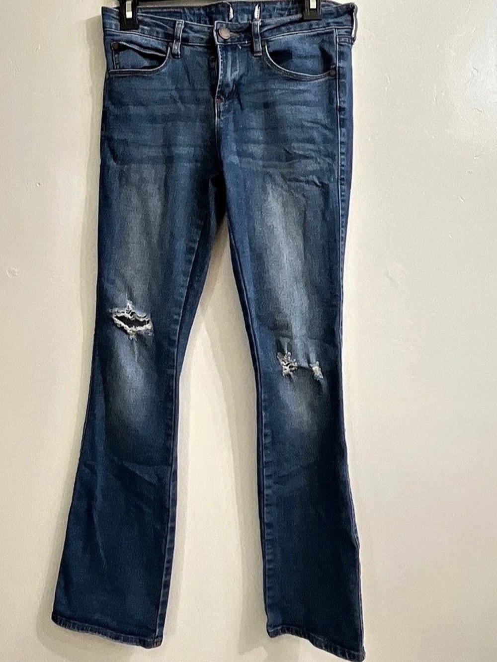Kendall & Kylie Girls 5/6 Distressed Blue Jeans